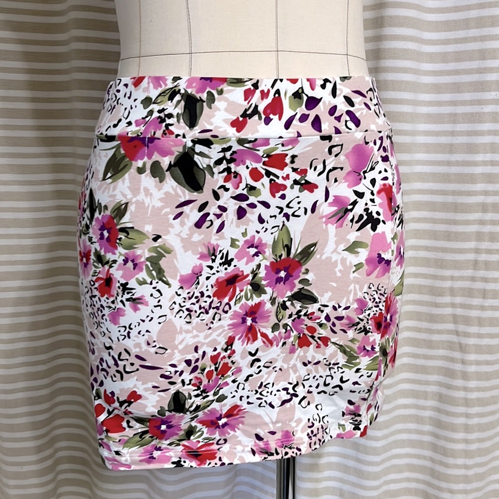 Floral Mini Skirt Sexy Spring Summer Colors